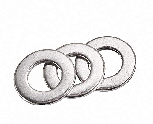 Flache Unterlegscheiben aus Edelstahl 304 – 1 mm dicke Kotflügel-Reparaturscheiben for M3-, M4-, M5-, M6-, M8-Anwendungen(M8x14x1mm 100pcs) von POYSCFLQB