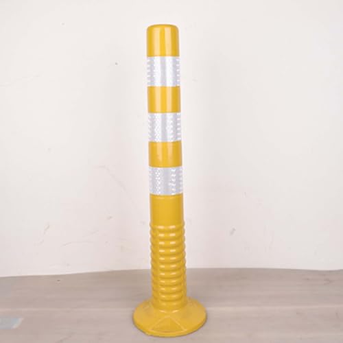 High Visibility PU Elastic Column Barricade - Flexible Plastic Security Posts for Driveways and Parking Areas(Yellow,Tall/29.5in) von POYSCFLQB