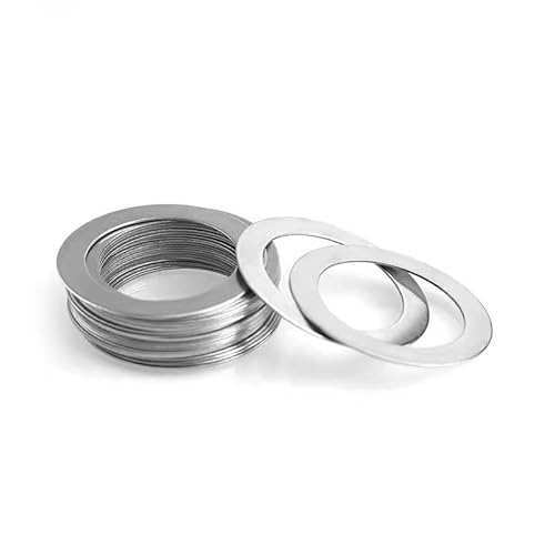 M42 M45 M48 M50 Flache Unterlegscheibe aus Edelstahl – Ultradünne Unterlegscheibe mit präzisen Dickenoptionen (0,1 mm – 1 mm)(48x60x0.1mm 4Pcs) von POYSCFLQB