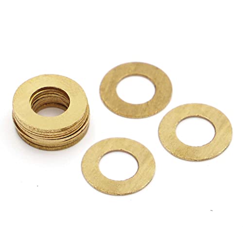 Messing-Flachscheiben – M2 M2,5 M3 M4 M5 M6 M8 M10 M12 M14 M16 Kupferscheiben – 5 bis 100 Stück(100pcs M2x5x0.4mm) von POYSCFLQB