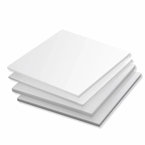 Polypropylenplatte – 200 mm x 200 mm, weiße PP-Kunststoffplatte for Heimwerker-, Elektronik- und Wassertankanwendungen – 2 Stück(200x200x3mm) von POYSCFLQB