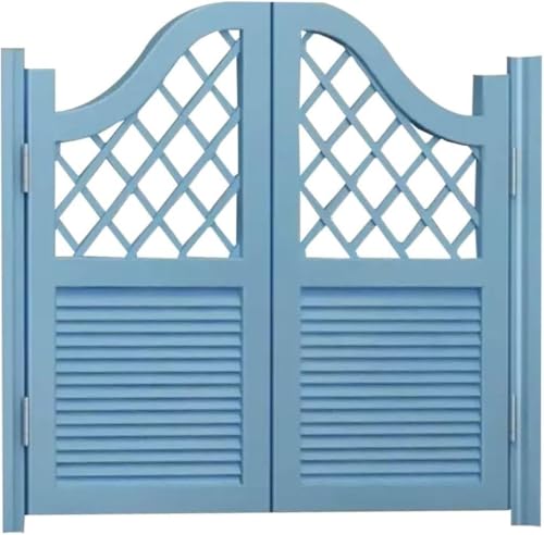 Schwingtüren aus Massivholz for Cafés – in beide Richtungen zu öffnende Halbtür for Saloon-Bars for Flure, Cafés und Restaurants(Light Blue,80x90cm) von POYSCFLQB
