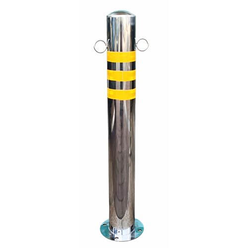 Stainless Steel Bollard - 60/75/100cm Reflective Driveway Barrier Posts for Traffic Control and Parking Protection((1pcs)/3.5 * 29.5in) von POYSCFLQB