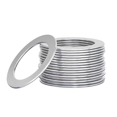 Ultradünne flache Unterlegscheibe aus Edelstahl – 0,1 mm hochpräzise Dichtung for M10–M20 – dünne Unterlegscheibe aus SUS304(19x26x0.1mm 10Pcs) von POYSCFLQB