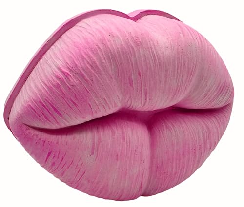 PP Pink Peachy Steinguss Skulptur Lippen Beton Lippe Mund Handmade Kuss Deko Geschenk rosa von PP Pink Peachy