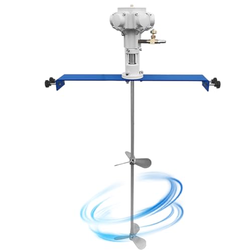 PP-Vic 50 Gallonen Doppelblatt-Spiralrührer, Pneumatischer Metallmischer, Farbmischer Mit Festem Ständer, Geeignet Für Flüssigdünger/Viskose Flüssigkeiten,Metall-Lebensmittelmixer,Stainless steel PP-Vic 50 Gallonen Doppelblatt-Spiralrührer, Pneumatischer Metallmischer, Farbmischer Mit Festem Ständer, Geeignet Für Flüssigdünger/Viskose Flüssigkeiten,Metall-Lebensmittelmixer,Stainless steel von PP-Vic