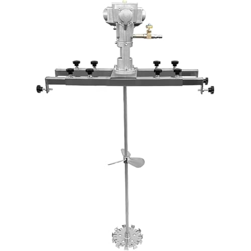 PP-Vic 50 Gallonen Pneumatischer Benzinrührer Aus Edelstahl, 1/2 PS, Großes Mischfass in Laborgröße, Kapazität 200 L, Hochgeschwindigkeitsrotation, Sicher Für Flüssige Farben,Bb von PP-Vic