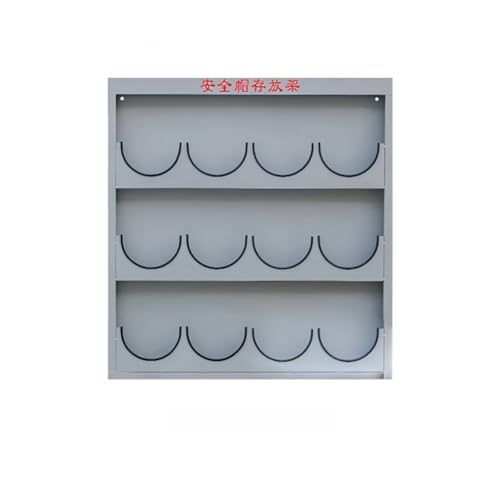 PP-Vic Arbeitsplatz-Schutzhelm-Platzierungsgestell, Metall-Helmgestell Zur Wandmontage, Großer Werkstatt-Schutzhelm-Boxhalter, Geeignet Für Mechanische Werkstattfabrik, Platz Sparen,12 grids von PP-Vic