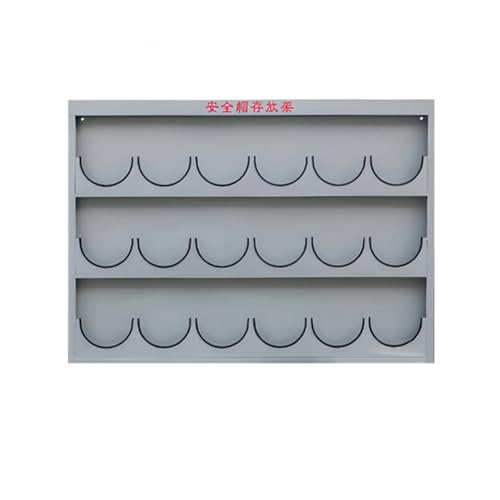 PP-Vic Arbeitsplatz-Schutzhelm-Platzierungsgestell, Metall-Helmgestell Zur Wandmontage, Großer Werkstatt-Schutzhelm-Boxhalter, Geeignet Für Mechanische Werkstattfabrik, Platz Sparen,18 grids von PP-Vic