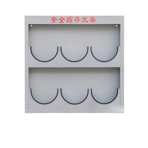 PP-Vic Arbeitsplatz-Schutzhelm-Platzierungsgestell, Metall-Helmgestell Zur Wandmontage, Großer Werkstatt-Schutzhelm-Boxhalter, Geeignet Für Mechanische Werkstattfabrik, Platz Sparen,6 grids von PP-Vic