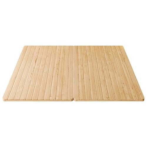 PP-Vic Großes Massivholz-Klappbettbrett, 2 Klappbare Hartrahmen-Bettstützbretter, Mit Verstärktem Kieldesign, Holzlattenrost-Bettbrett, Multifunktionale Schlafmatte Für Schlafzimmerboden,120 * 190cm von PP-Vic