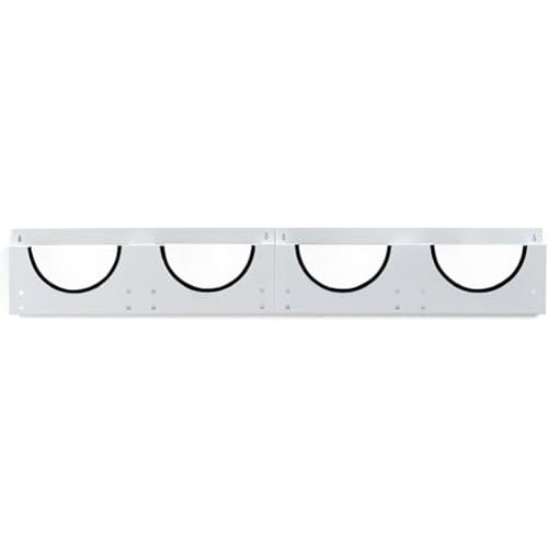 PP-Vic Wandkonstruktions-Schutzhelmständer, Hochleistungs-Schutzhelm-Organizer Aus Stahl, Formbeständiger Halter,Magnetisches Namensschild,Schutzhutständer Mit Großer Kapazität,White 4 grids von PP-Vic