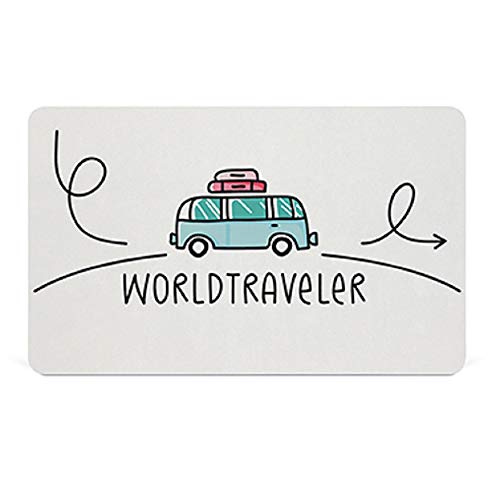 Frühstücksbrettchen Worldtraveler Frühstücksbrett Schneidebrettchen Campen Camping Campingbus von PPD