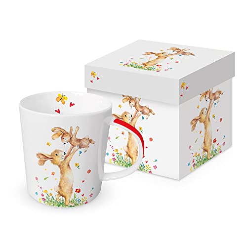 PPD Becher Hey Easter | in Geschenkbox | aus Magnesiumprozellan | für 350 ml von Paperproducts Design