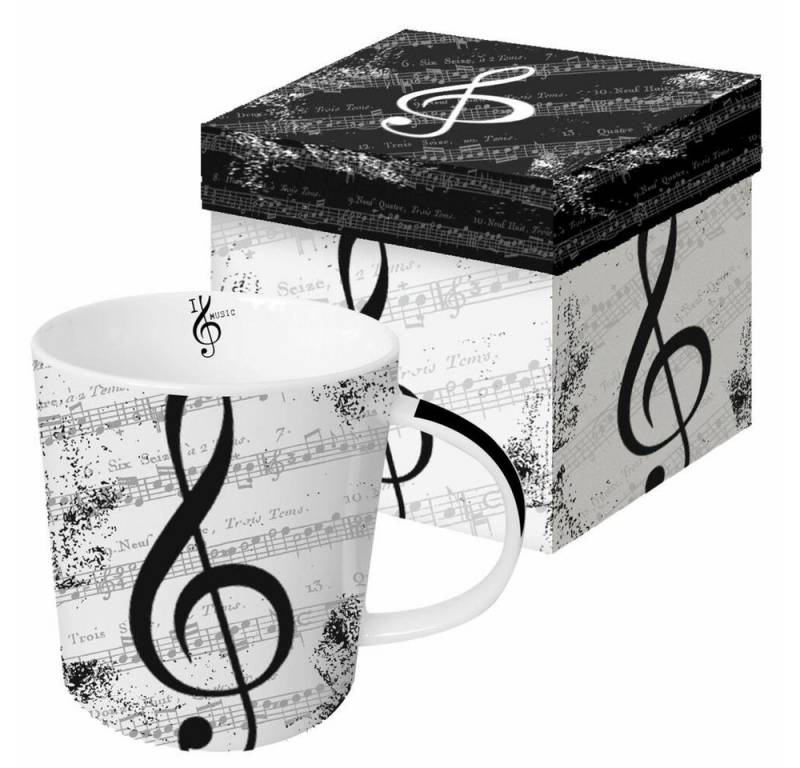 PPD Becher I love Music Trend 350 ml, New Bone China von PPD