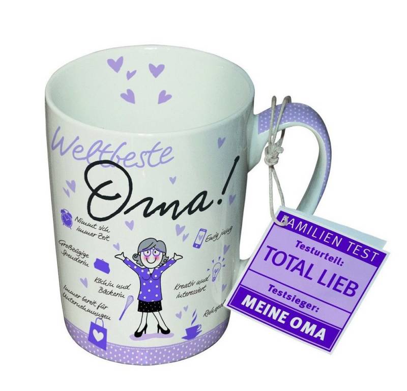 PPD Becher Weltbester - Beste Mug - Familien Test / Total Lieb Kollektion, Porzellan : Weltbeste meine Oma, Tee- kaffee Tasse / Ideal als Geschenk PPD Becher Weltbester - Beste Mug - Familien Test / Total Lieb Kollektion, Porzellan : Weltbeste meine Oma, Tee- kaffee Tasse / Ideal als Geschenk von PPD