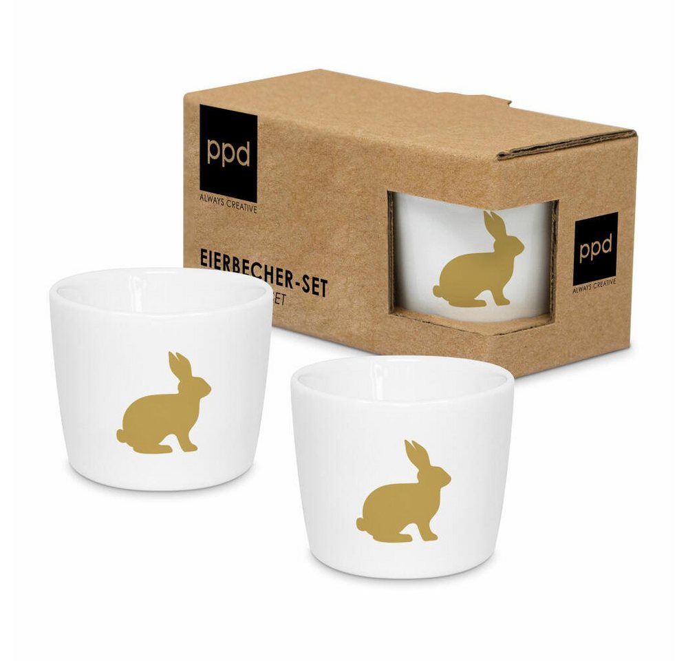 PPD Eierbecher Pure Easter gold Egg Cup Set 2-tlg. von PPD