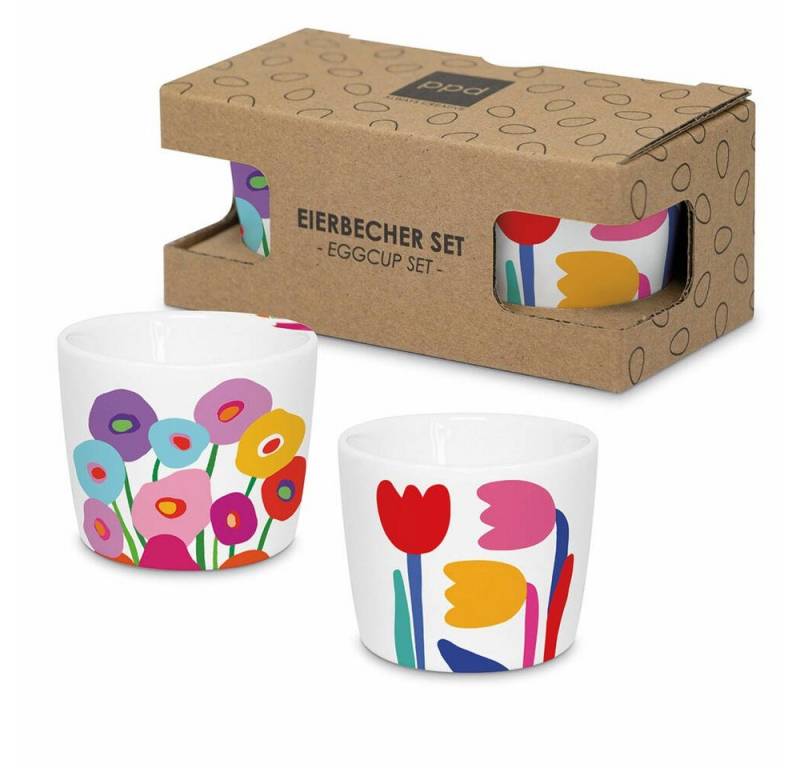 PPD Eierbecher Super Bloom x 2 Egg Cup Set 2-tlg., (2-tlg) von PPD