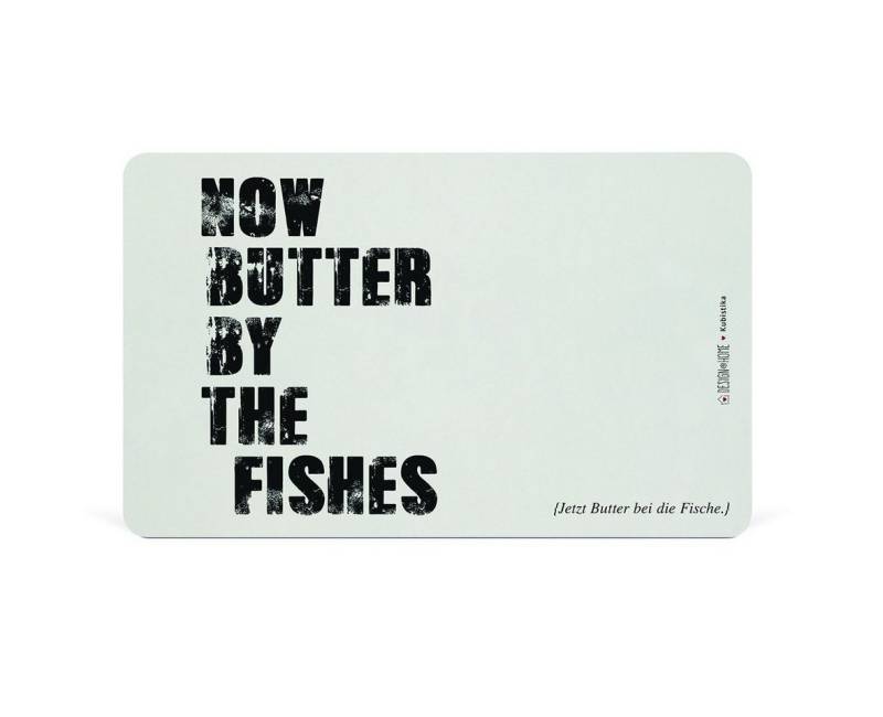 PPD Frühstücksbrett Frühstücksbrettchen aus Resopal - Butter by the Fishes, Resopal, (1-St) von PPD