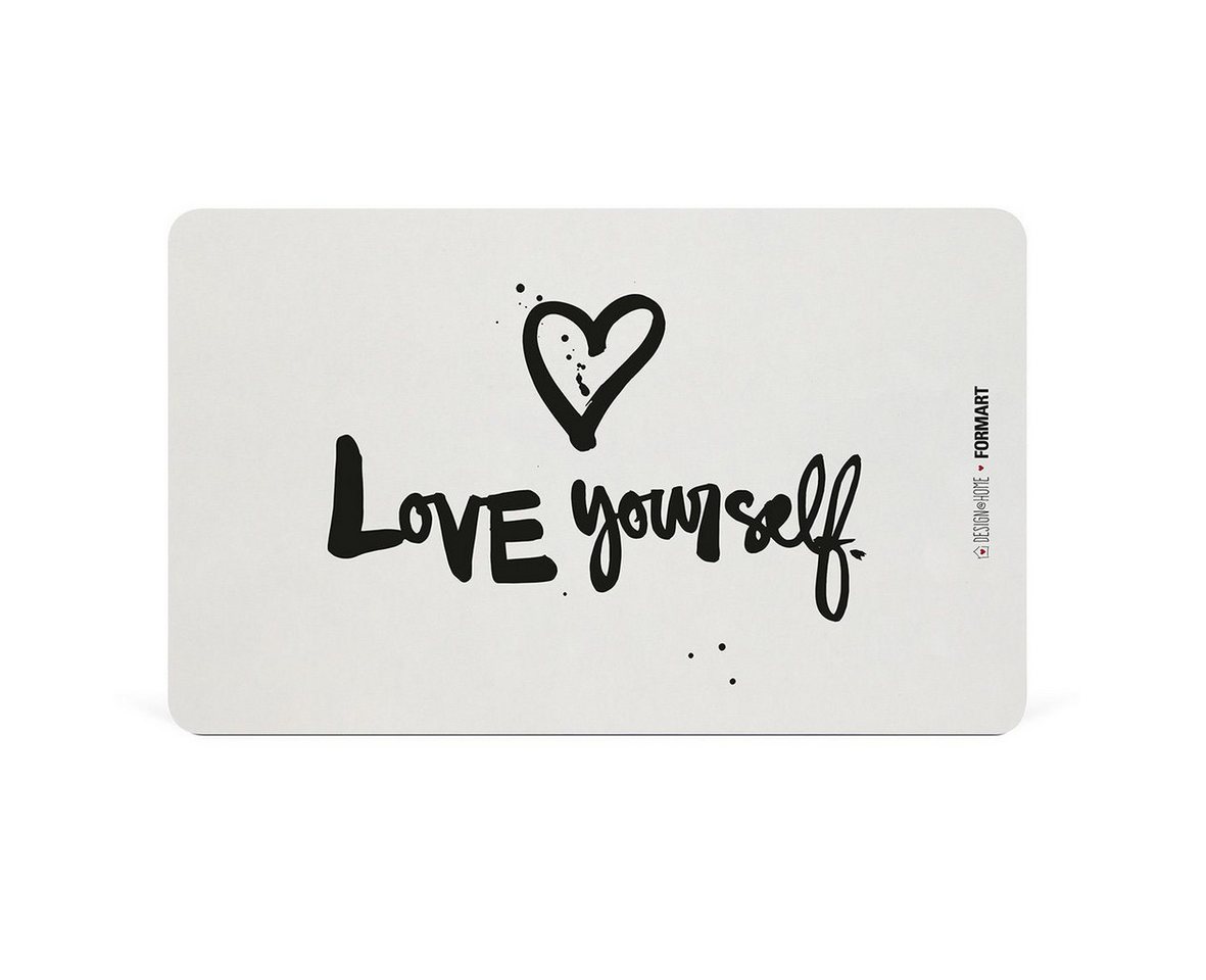 PPD Frühstücksbrett Frühstücksbrettchen aus Resopal - Love Yourself, Resopal von PPD