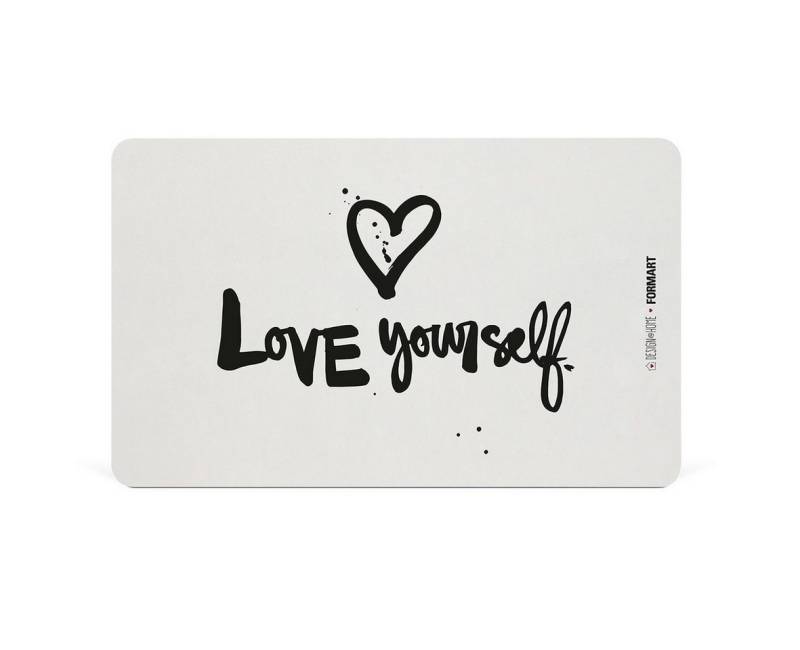 PPD Frühstücksbrett Frühstücksbrettchen aus Resopal - Love Yourself, Resopal von PPD