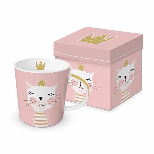 PPD Kaffeetasse Happy Birthday Princess 350ml Teetasse Cappuccinotasse Kaffee-Tasse Porzellantasse Henkeltasse Porzellan-Tasse Tee-Tasse Bone China Porzellan von PPD