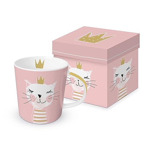 PPD Kaffeetasse Happy Birthday Princess 350ml Teetasse Cappuccinotasse Kaffee-Tasse Porzellantasse Henkeltasse Porzellan-Tasse Tee-Tasse Bone China Porzellan von Paperproducts Design