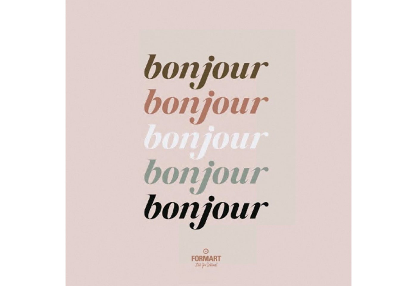 PPD Papierserviette 20 Servietten Bonjour 33x33cm, (20 St) von PPD