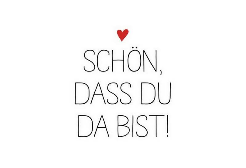 PPD Papierserviette 20 Servietten Du bist da 33x33cm, (20 St) von PPD