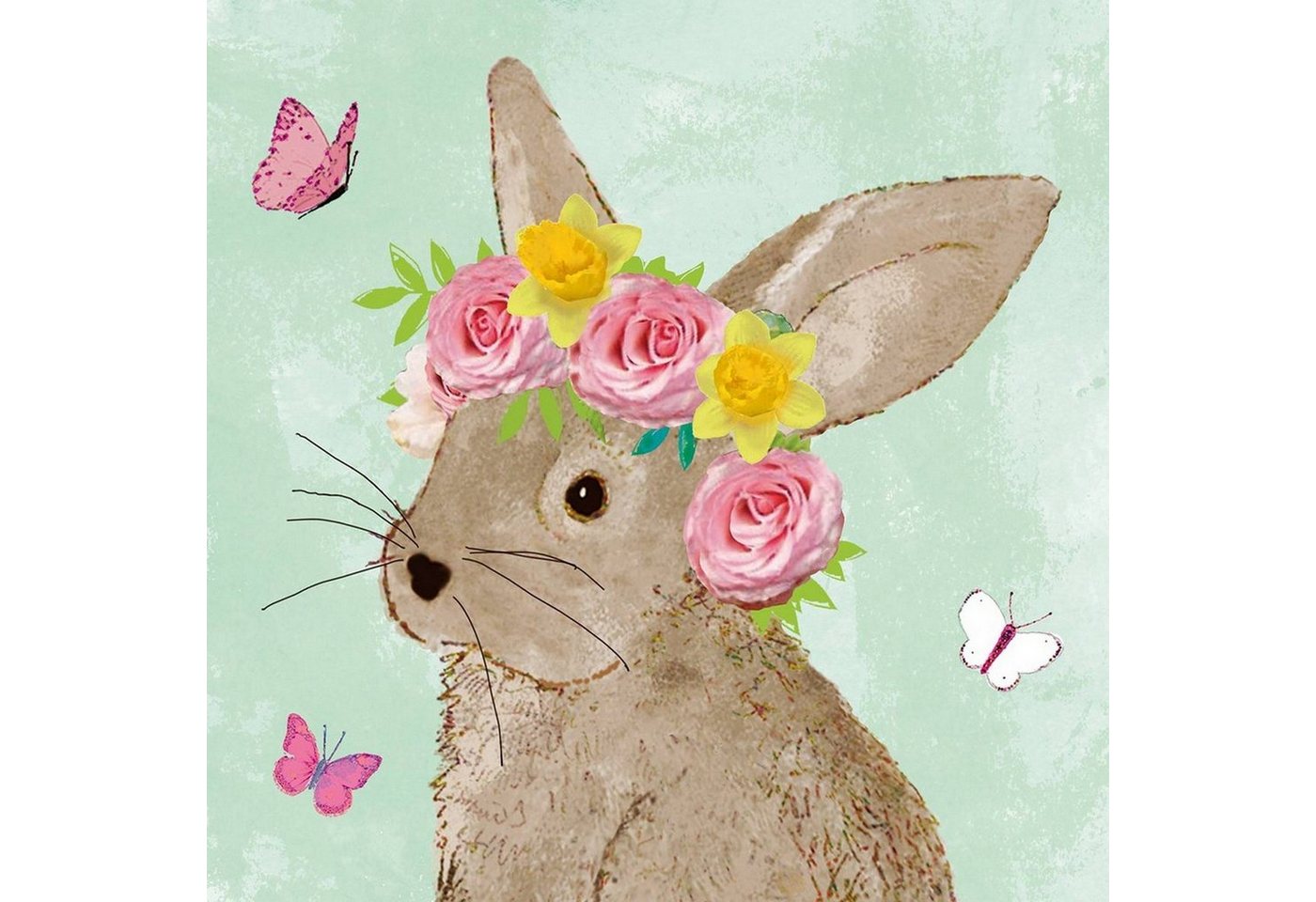PPD Papierserviette 20 Servietten Easter Beauty green 33x33cm, (20 St) von PPD