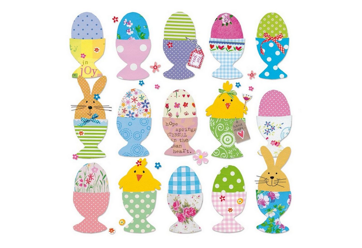 PPD Papierserviette 20 Servietten Easter Eggs 33x33cm, (20 St) von PPD