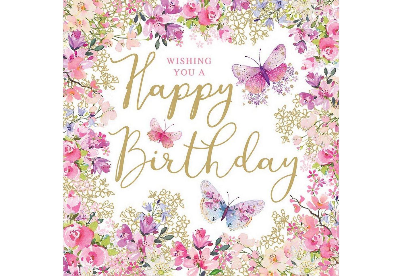 PPD Papierserviette 20 Servietten Happy Birthday Wishes 33x33cm, (20 St) von PPD