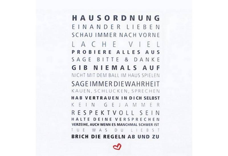 PPD Papierserviette 20 Servietten Hausordnung 33x33cm, (20 St) von PPD