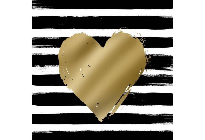 PPD Papierserviette 20 Servietten Heart & Stripes 33x33cm, (20 St) von PPD