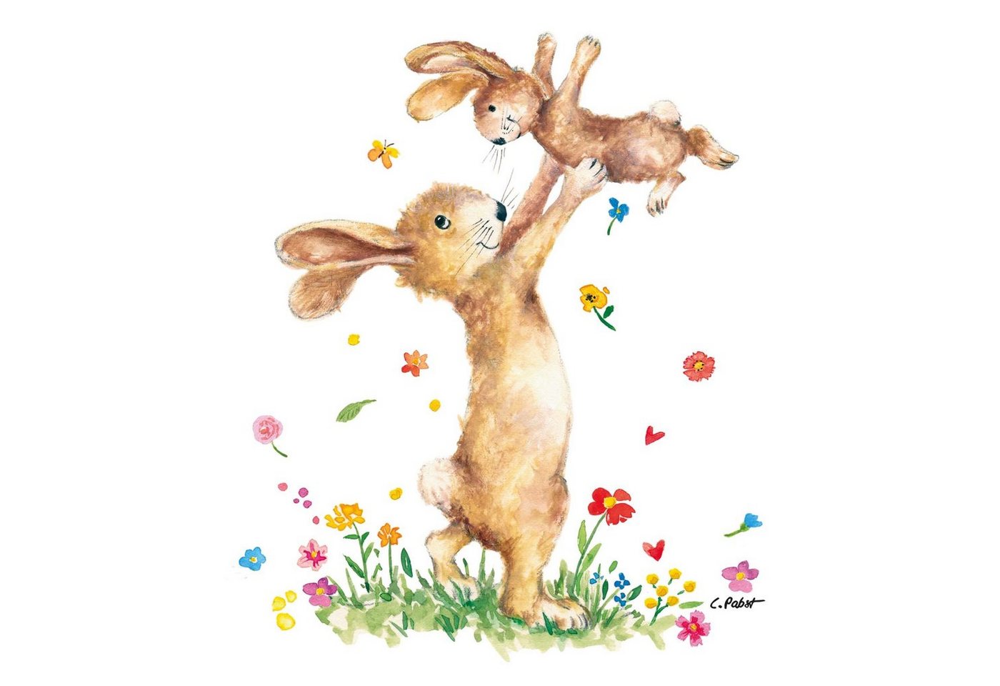 PPD Papierserviette 20 Servietten Hey Easter 33x33cm, (20 St) von PPD