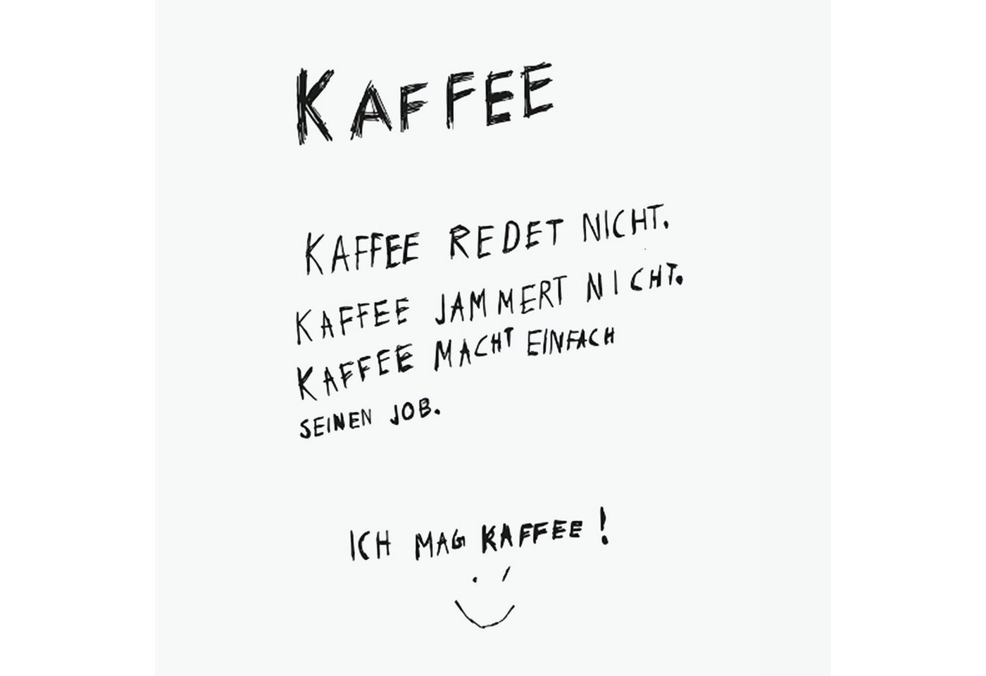 PPD Papierserviette 20 Servietten Kaffee redet nicht 33x33cm, (20 St) von PPD