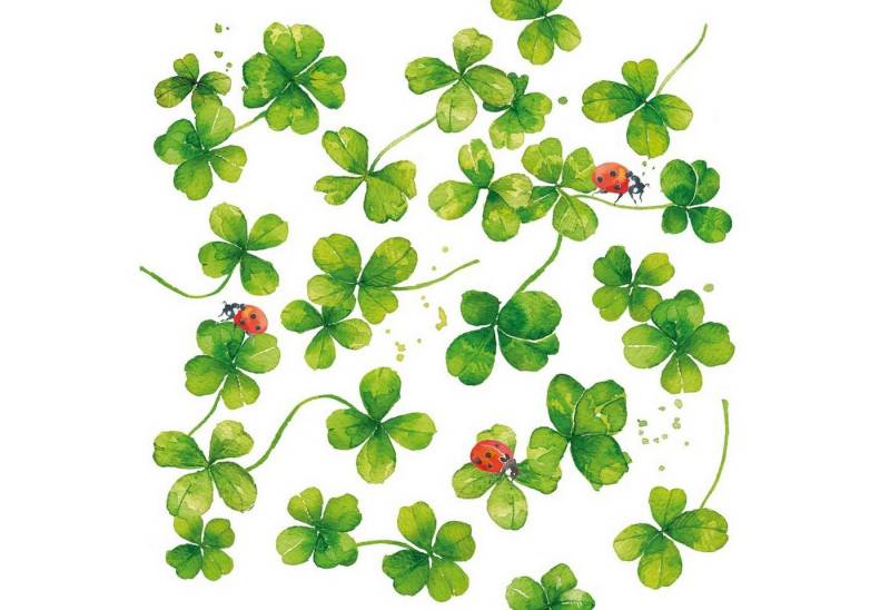 PPD Papierserviette 20 Servietten Luck 33x33cm, (20 St) von PPD
