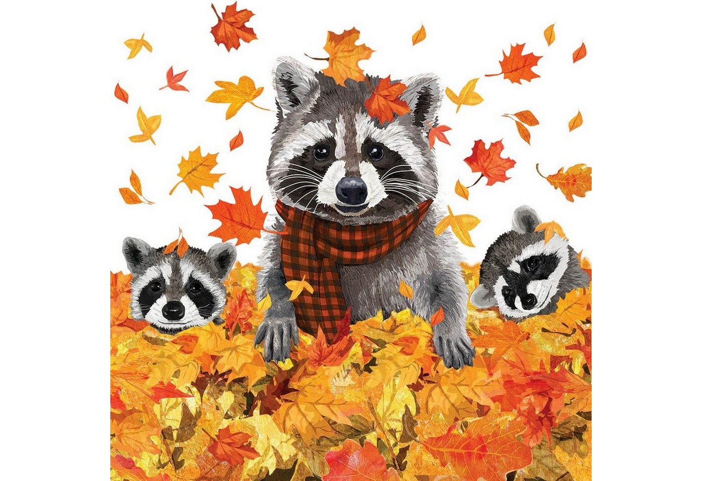 PPD Papierserviette 20 Servietten Rocky & Friends 33x33cm, (20 St) von PPD