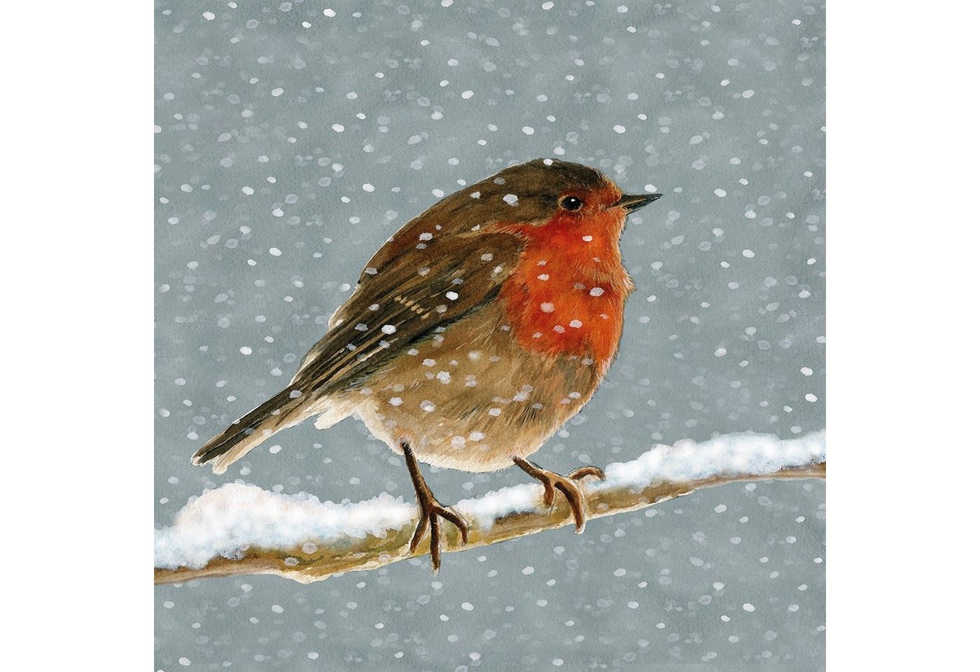 PPD Papierserviette 20 Servietten Snow is falling 33x33cm, (20 St) von PPD