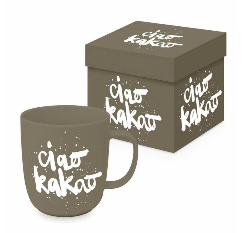 PPD Tasse Ciao Kakao Matte Mug 400 ml, Bone China von PPD