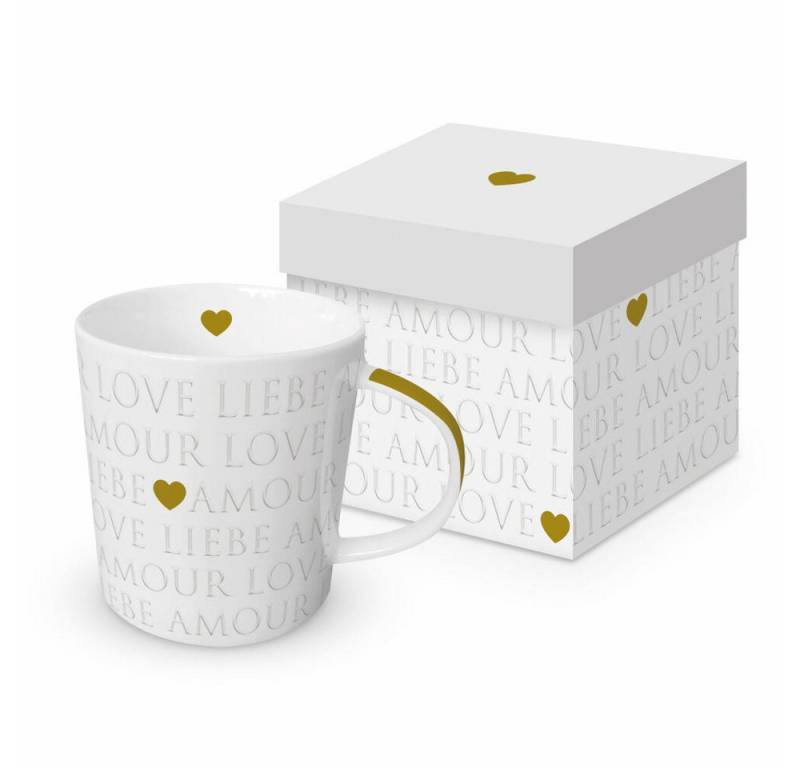 PPD Tasse Love Letters pearl Trend Mug, 400 ml, New Bone China von PPD