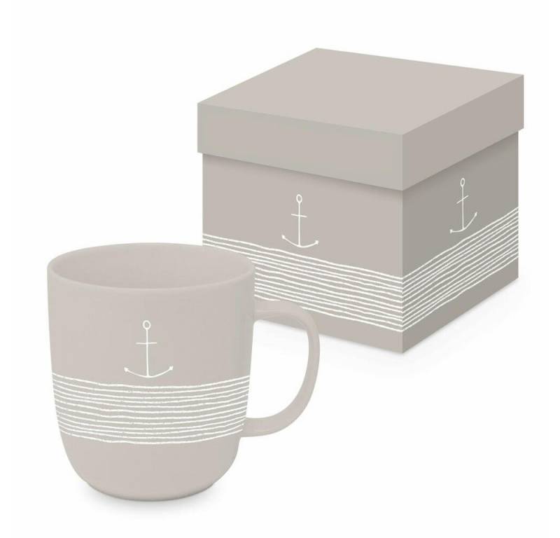 PPD Tasse Pure Anchor taupe Matte Mug 400 ml, New Bone China von PPD
