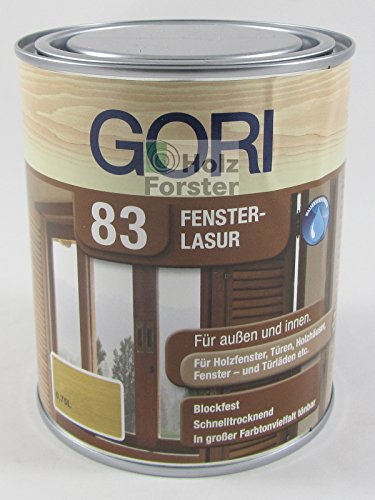 Gori 83 Fenster- und Innen-Lasur 8101 Weiss, 0,75 Liter von PPG Coatings Deutschland GmbH