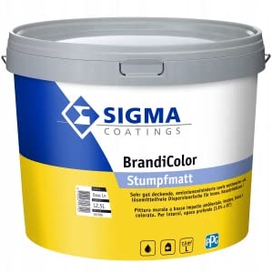 PPG Sigma Wandfarbe Deckenfarbe Wandfläche Höhe Deckkraft Hochdeckender Weiße Farbe Mattlack Weiße Basis 12,5 L Matt LN von PPG