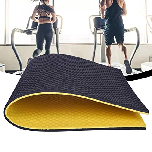 PPGE Home Laufband Matte Schalldämmend 2.5 cm Dick Fitnessgeräte Unterlage Dämpfungsmatte Bodenschutzmatte Antivibrationsmatte Antirutschmatte Yoga Unterlegmatte B-160×80×2.5 cm von PPGE Home
