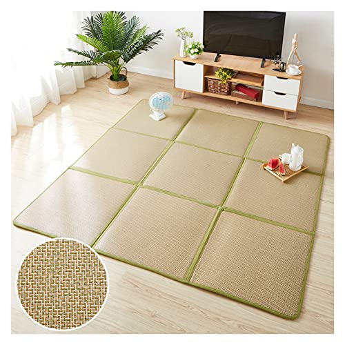 PPGE Home Tatami Matte Rattan, traditioneller japanischer Rattan-Teppich, Bodenmatte mit Aufbewahrungstasche, für Wohnzimmer, Schlaf- und Krabbelmatte, C, 12 Stück von PPGE Home