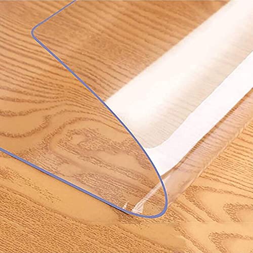 PPGE Home Transparente Teppichläufer für Flure, 1 mm dick, PVC, rutschfest, 100 % wasserdicht, Vinyl-Kunststoff-Bodenmatte (Farbe: transparent, Größe: 80 x 500 cm) von PPGE Home