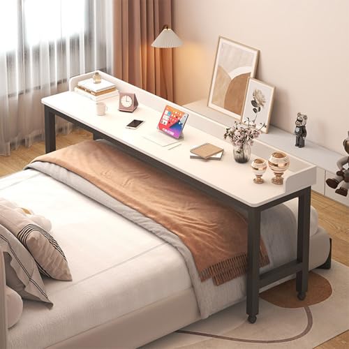 Schreibtisch mit Rollen, Essenstablett, Schreibtisch, Rolltisch, Betttisch Laptop Pflegetisch Mobiler Schreibtisch Computertisch auf Rollen fürs Bett(Size:150×40×80CM,Color:White board + black frame) Schreibtisch mit Rollen, Essenstablett, Schreibtisch, Rolltisch, Betttisch Laptop Pflegetisch Mobiler Schreibtisch Computertisch auf Rollen fürs Bett(Size:150×40×80CM,Color:White board + black frame) von PPGE Home