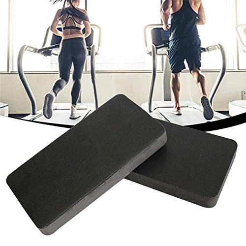 PPGE home Laufband Matte, rutschfest, Hochdichter Gummi Matte Geräuschreduzierung, Stoßdämpfend, Bodenschutzmatte für Fitnessgeräte Unterlegmatte 6PCS von PPGE home