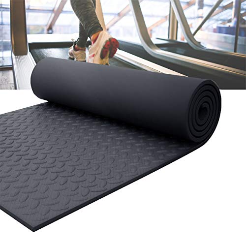 PPGE home Laufband Schallschutzmatte Bodenschutzmatte Antivibrationsmatte Unterlage Antirutsch Antirutschmatte Heim Fitnessgeräte Schutzmatte Fitnessgeräte Unterlegmatte 175×80 cm von PPGE home